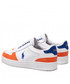 Półbuty Polo Ralph Lauren Sneakersy  - Polo Crt PP 809860888002 White/Sailing Orange/Hrtg Ryl