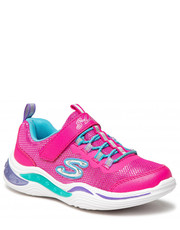 Półbuty dziecięce Sneakersy  - Power Petals 20202L/NPMT Neon/Pink/Multi - eobuwie.pl Skechers