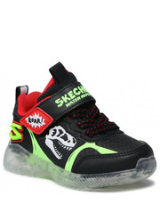 Półbuty dziecięce Sneakersy  - Dino-Glow 401521N/BKLM  Black/Lime - eobuwie.pl Skechers