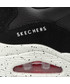 Mokasyny męskie Skechers Sneakersy  - Draw 2 232153/BKW Black/White