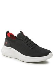 Mokasyny męskie Sneakersy  - Faint Flair 232593/BKRD Black/Red - eobuwie.pl Skechers
