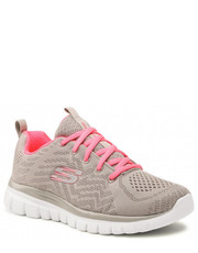 Półbuty Buty  - Get Connected 12615/GYCL Gray/Coral - eobuwie.pl Skechers