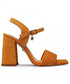 Sandały Solo Femme Sandały  - 30706-13-L77/L79-07-00 Pomarańczowy
