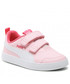Półbuty dziecięce Puma Sneakersy  - Courtflex V2 V Ps 371543 25 Almond Blossom/ White