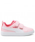 Półbuty dziecięce Puma Sneakersy  - Courtflex V2 V Ps 371543 25 Almond Blossom/ White