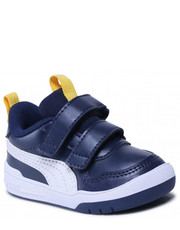 Półbuty dziecięce Sneakersy  - Multiflex Sl V Inf 380741 10 Peacoat/ White - eobuwie.pl Puma