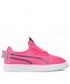Półbuty dziecięce Puma Sneakersy  - Courtflex v2 Slip On Ps 374858 12 Sunset Pink/Sodalite Blue