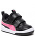 Półbuty dziecięce Puma Sneakersy  - Multiflex Glitz V Inf 384886 03  Black/Sunset Pink