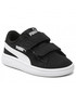 Półbuty dziecięce Puma Sneakersy  - Smash V2 Buck V Inf 365184 34  Black/ White
