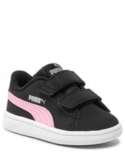 Półbuty dziecięce Sneakersy  - Smash v2 Buck V Inf 365184 40  Black/Prism Pink - eobuwie.pl Puma