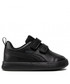 Półbuty dziecięce Puma Sneakersy  - Courtflex V2 V Inf 371544 06  Black/Dark Shadow