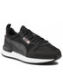 Półbuty dziecięce Puma Sneakersy  - R78 Metallic Jr 383931 01 Black/ Black/Rose Gold