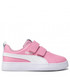 Półbuty dziecięce Puma Sneakersy  - Courtflex v2 V Ps 371543 23 Prism Pink/ White
