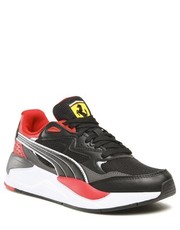 Półbuty dziecięce Sneakersy  - Ferrari X-Ray Speed Jr 307162 03  Black/Asphalt/R Corsa - eobuwie.pl Puma