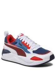 Półbuty dziecięce Sneakersy  - X-Ray 2 Square Jr 374190 28 White/Intense Red/Red/Blue - eobuwie.pl Puma