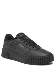 Półbuty dziecięce Sneakersy  - Carina 2.0 Wtr Jr 388455 01  Black/Black/Dark Shadow - eobuwie.pl Puma