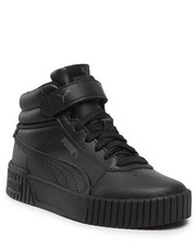 Trzewiki dziecięce Sneakersy  - Carina 2.0 Mid Ps 387377 01  Black/Black/Shadow - eobuwie.pl Puma