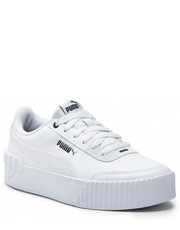 Sneakersy Sneakersy  - Carina Lift Mono 386405 02  White/ Black - eobuwie.pl Puma
