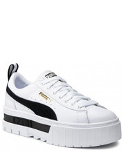 Sneakersy Sneakersy  - Mayze Lth Wns 381983 01  White/ Black - eobuwie.pl Puma