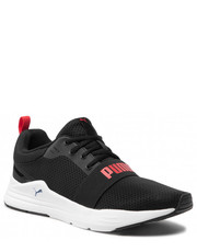 Mokasyny męskie Sneakersy  - Wired Run 373015  21  Black/High Risk Red - eobuwie.pl Puma