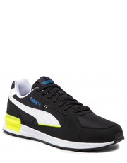 Mokasyny męskie Sneakersy  - Gravition 380738 23  Black/White/Lime S/Blue - eobuwie.pl Puma