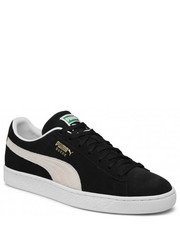 Mokasyny męskie Sneakersy  - Suede Classic XXI 374915 01  Black/ White - eobuwie.pl Puma
