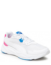 Mokasyny męskie Sneakersy  - 90s Runner Nu Wave 373017 12 White/White/Purple/Blue - eobuwie.pl Puma