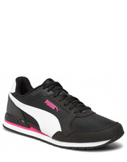 Mokasyny męskie Sneakersy  - St Runner V3 Nl 384857 07 Black/White/Beetroot Purple - eobuwie.pl Puma