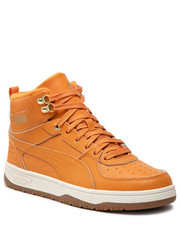 Mokasyny męskie Sneakersy  - Rebound Rugged 387592 02 Orange Brick/Orange/Gold - eobuwie.pl Puma
