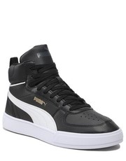 Mokasyny męskie Sneakersy  - Caven Mid 385843 02  Black/White/Gold/Ebony - eobuwie.pl Puma