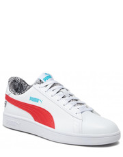 Buty sportowe Sneakersy  - Smash V2 Me Happy 386396 01 White/Red/Blue/Atoll/Black - eobuwie.pl Puma