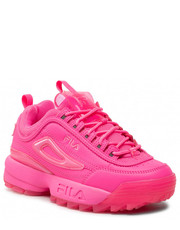 Półbuty dziecięce Sneakersy  - Disruptor T Teens FFT0050.40037 Knockout Pink - eobuwie.pl Fila