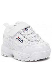 Półbuty dziecięce Sneakersy  - Disruptor E Infants 1011298.1FG White - eobuwie.pl Fila