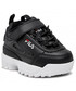 Półbuty dziecięce Fila Sneakersy  - Disruptor E Infants 1011298.25Y Black