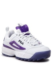 Półbuty dziecięce Sneakersy  - Disruptor T Kids FFK0078.13155 White/Prism Violet - eobuwie.pl Fila