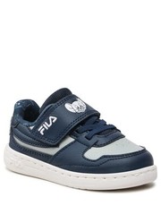 Półbuty dziecięce Sneakersy  - Wb Fxventuno Velcro Tdl FFK0090.53078 Navy/Tom Grey - eobuwie.pl Fila