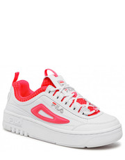 Sneakersy Sneakersy  - Fx Disruptor Wmn 1011386.96M White/Diva Pink - eobuwie.pl Fila