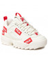 Sneakersy Fila Sneakersy  - Disruptor Labels Wmn FFW0097.13056 Marshmallow/ Red
