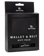 Portfel Zestaw upominkowy  - Wallet + Belt Gift Pack BWUKI1 Black 90 - eobuwie.pl Rip Curl