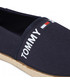 Półbuty męskie Tommy Jeans Espadryle  - Logo Espadrille EM0EM00676C87  Twilight Navy C87