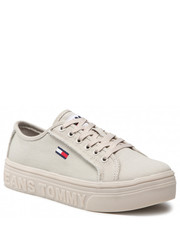 Sneakersy Sneakersy  - Mono Color Flatform EN0EN01823 Stony Beige ACE - eobuwie.pl Tommy Jeans