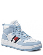 Sneakersy Sneakersy  - Mid Pop Basket Wmn EN0EN01851 Chambray Sky C1Q - eobuwie.pl Tommy Jeans
