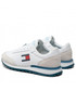 Mokasyny męskie Tommy Jeans Sneakersy  - Retro Evolve EM0EM00991 White YBR