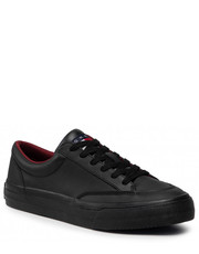 Mokasyny męskie Sneakersy  - Skate Leather Vulc EM0EM00881 Black BDS - eobuwie.pl Tommy Jeans