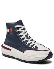 Mokasyny męskie Sneakersy  - Cleat Run EM0EM01101 Twilight Navy C87 - eobuwie.pl Tommy Jeans