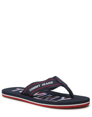 Japonki męskie Japonki  - Printed Beach Sandal EM0EM00728 Rwb 0GZ - eobuwie.pl Tommy Jeans