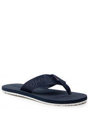 Japonki męskie Japonki  - Comfort Footbed Beach Sandal EM0EM01001 Rwb 0GY - eobuwie.pl Tommy Jeans