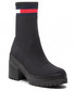 Botki Tommy Jeans Botki  - Water Resistent Knitted Boot EN0EN01914 Black BDS