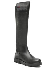 Kozaki Kozaki  - Long Leather  Boot EN0EN01993 Black BDS - eobuwie.pl Tommy Jeans