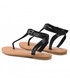 Sandały Tommy Jeans Sandały  - Essential Toe Post Flat Sandal EN0EN01316 Black BDS